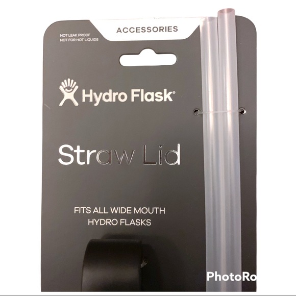 Hydro Flask Wide Mouth Straw Lid and Two Straws - Picture 4 of 6